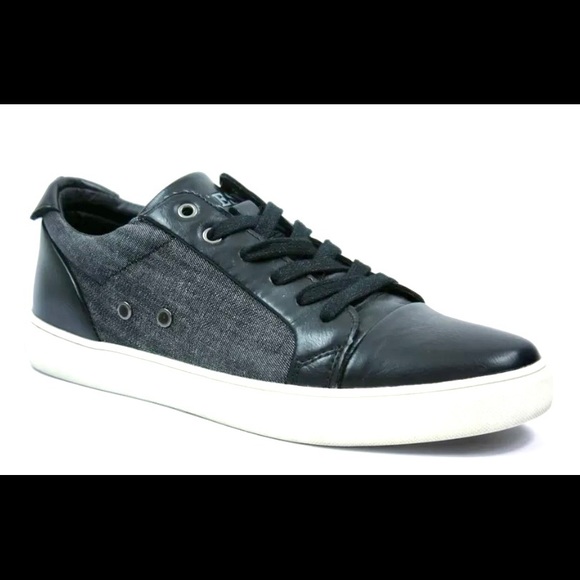 Guess GM Torence Men Sneakers Size 7 Fashion 2 Tone Lace Up Casual Black Grey - Picture 7 of 7